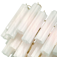 Artcraft AC12100WH - Sophia 11 Light Chandelier, Brass with Wispy WhiteTronchi Style Glassware