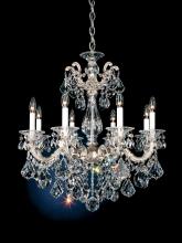 Schonbek 1870 5073-83S - La Scala 8 Light 120V Chandelier in Florentine Bronze with Clear Crystals from Swarovski