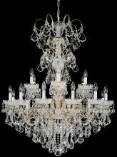 Schonbek 1870 3660-211H - New Orleans 18 Light 120V Chandelier in Aurelia with Heritage Handcut Crystal
