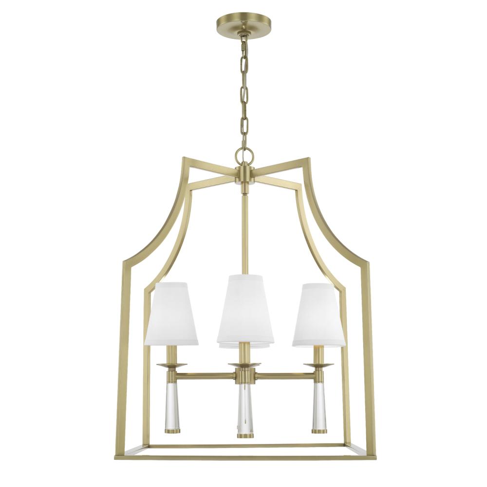 Baxter 22'' Aged Brass Chandelier