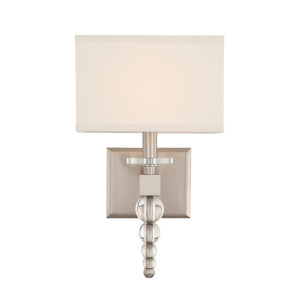 Clover 9.5'' Brushed Nickel Sconce