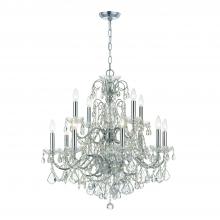 Crystorama 3228-CH-CL-I - Imperial 29.5'' Italian Crystal Polished Chrome Chandelier