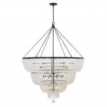 Crystorama 618-MK - Rylee 60'' Matte Black Chandelier