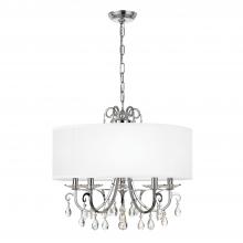 Crystorama 6625-CH-CL-MWP - Othello 24'' Hand Cut Crystal Polished Chrome Chandelier