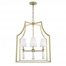 Crystorama 8864-AG - Baxter 22'' Aged Brass Chandelier