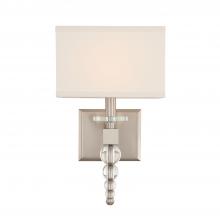 Crystorama CLO-8892-BN - Clover 9.5'' Brushed Nickel Sconce
