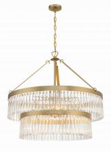 Crystorama EMO-5408-MG - Emory 32'' Modern Gold Chandelier