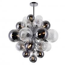 CWI Lighting 1205P25-15-601 - Pallocino 15 Light 25in Chrome Chandelier