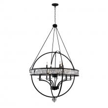 CWI Lighting 9957P42-12-101 - Arkansas 12 Light Black Chandelier