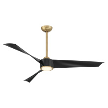 Minka-Aire F774L-LBR/CL - Pike 56" LED Ceiling Fan