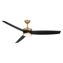 Minka-Aire F851L-HBR/CL - Bistleton 60" 5CCT LED Smart Ceiling Fan